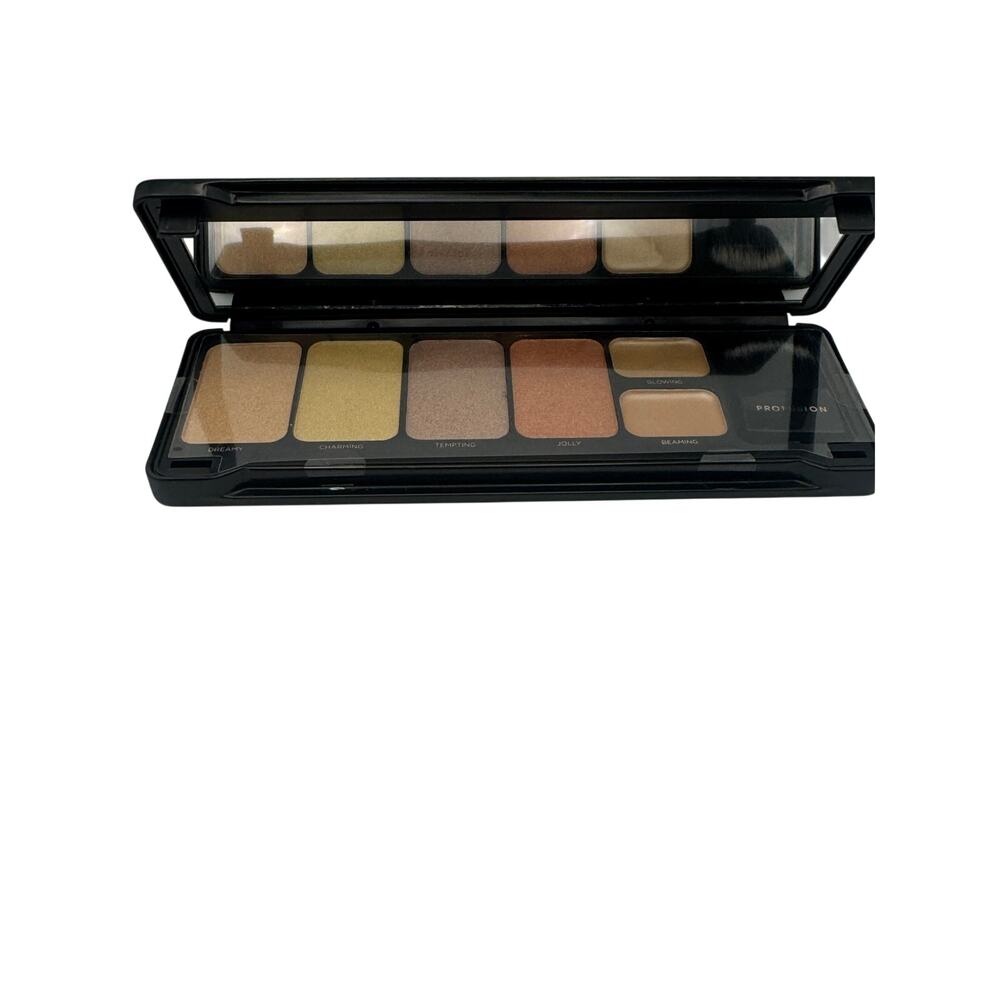 Profusion Cosmetics Highlight Makeup Case 6-Shade Palette & Brush 0.45 Oz NWOB